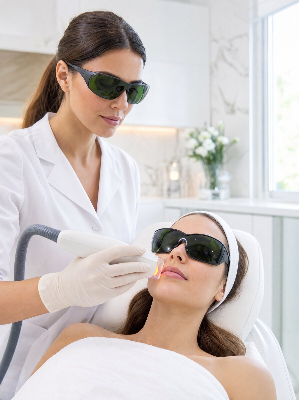 Laser skin treatment